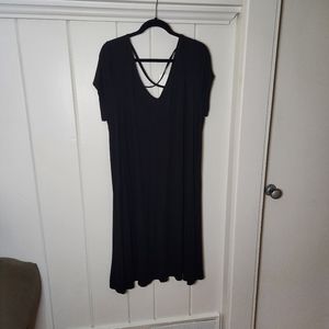 Lane Bryant Black Short-sleeved Dress 18/20
